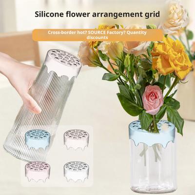 1/2Pcs Silicone Flower Arrangement Holder Reusable DIY Vase Bouquet Spiral Ikebana Stem Holder Floral Arranger Grid Plant Fixation Tool