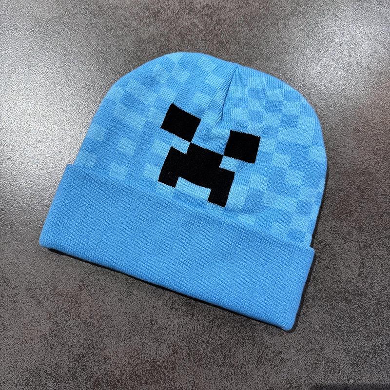 Winter Printed Knitted Hat With Rolled Edges, Suitable For Both Men And Women