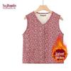 YUZHAOLIN Damen Thermo-Weste mit Blumenmuster für Mütter mittleren Alters