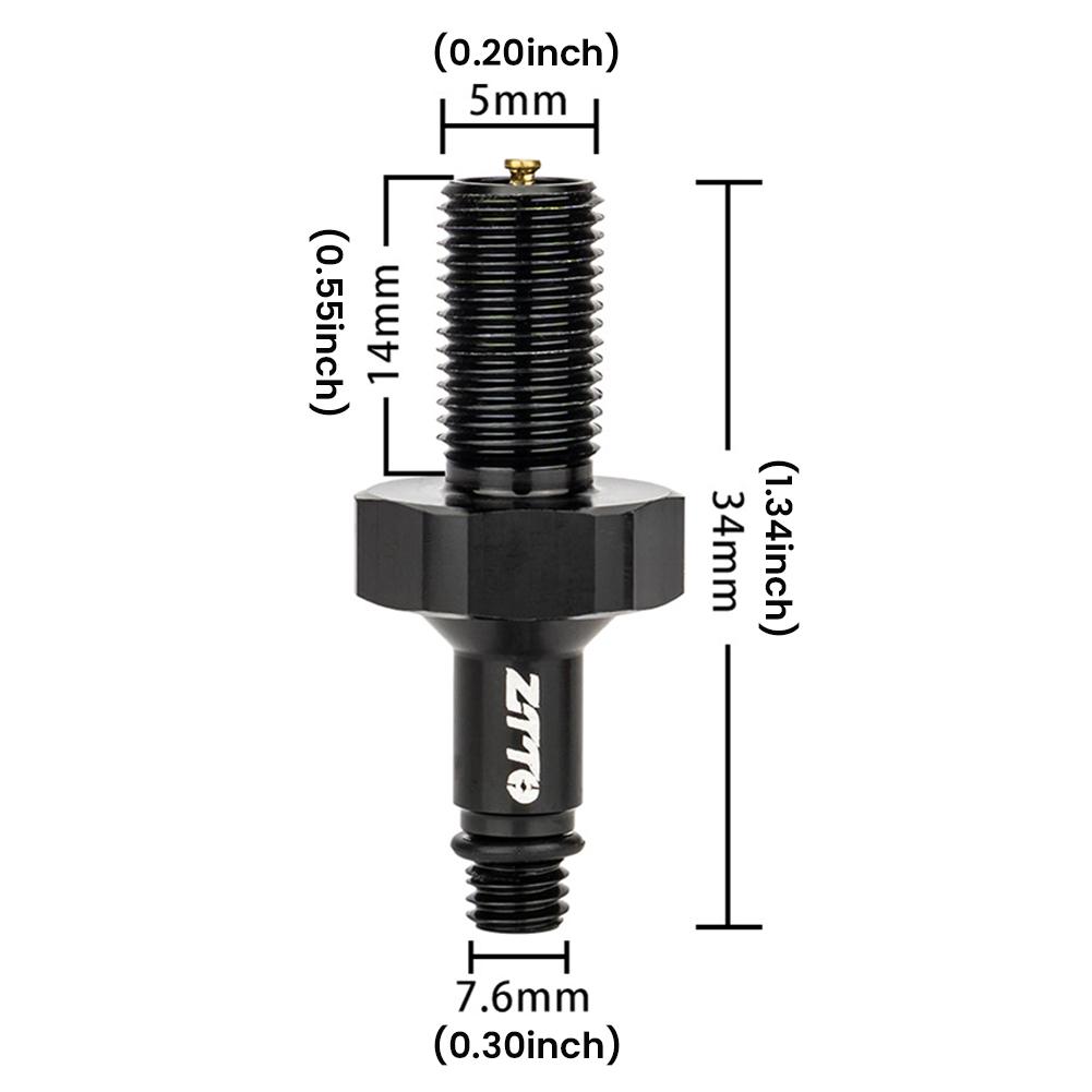 Bicycle Air Rear Shock Absorber Valve Adapter Aluminum Alloy MTB Suspension Air Valves Adapter Tool Bike Pressure Reducer