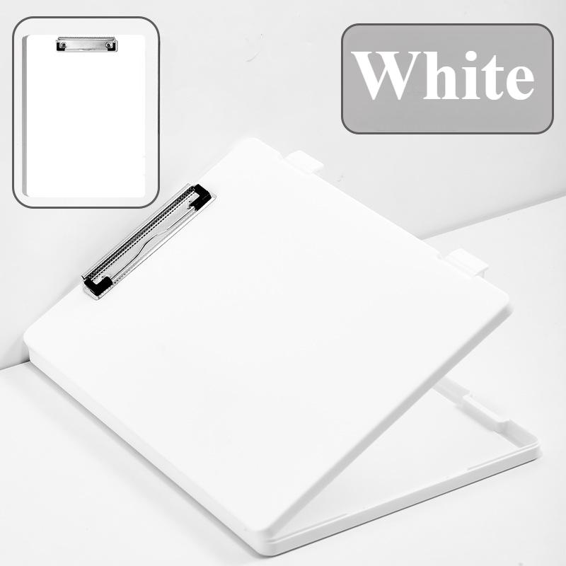 Папка А4 Коробка для хранения с зажимом-пластиной Студенческий специальный артефакт для хранения и систематизации тестовых работ Большая вместимость Книга для информации 1PC белый 698₽