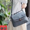 Creare Kiki Women's Shoulder Bag, Lightweight, Crossbody, Made In Japan, Ink and Binchotan Dyed, Japanese Clothing, Hanasarasa, Macaron Design, 2-Way