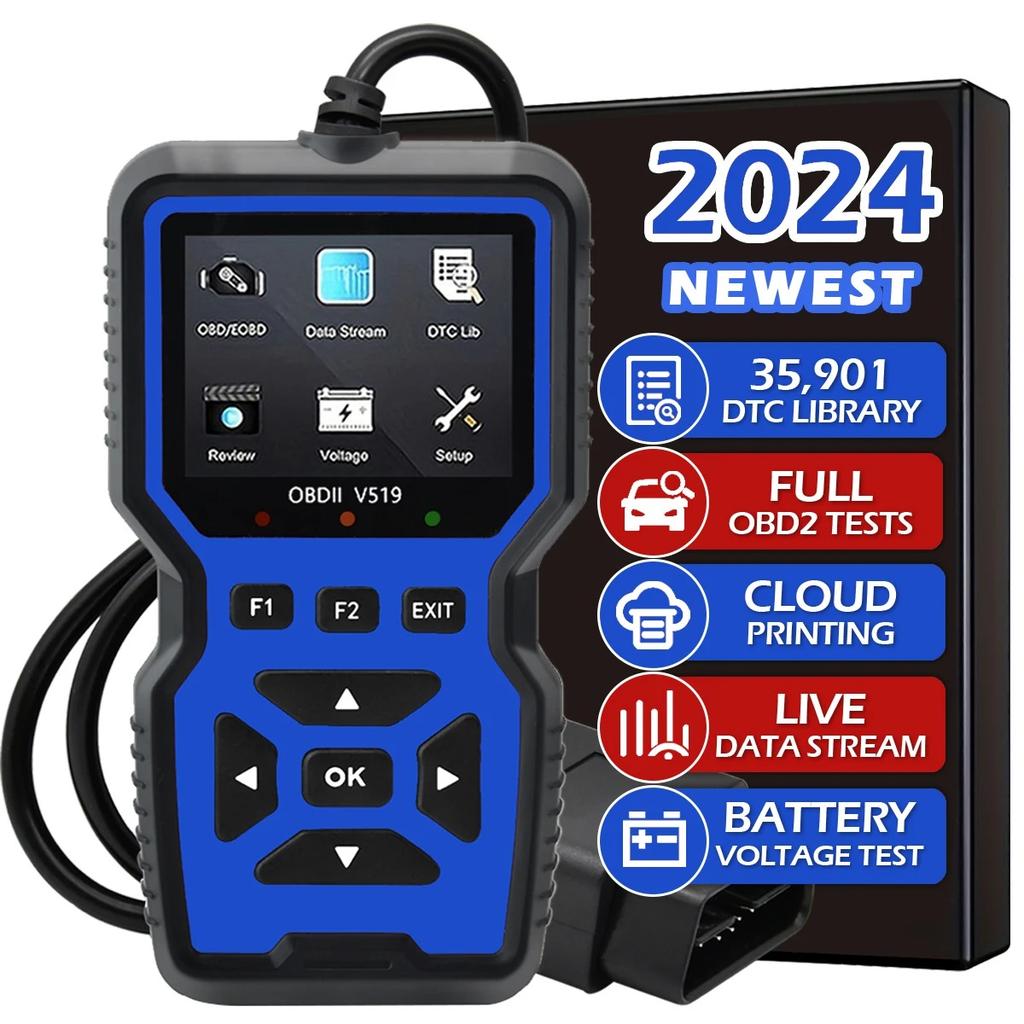 Skaner OBD2 Dane na żywo Profesjonalny Mechanik Narzędzie do odczytu kodów diagnostycznych OBDII do kontrolki silnika