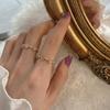 Contemporary Love Heart Ring For Women Featuring Stunning Rhinestones In Silver
