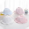 Summer Baby Girl Boy Cotton Sun Hat With Breathable Lace For Outdoor Protection