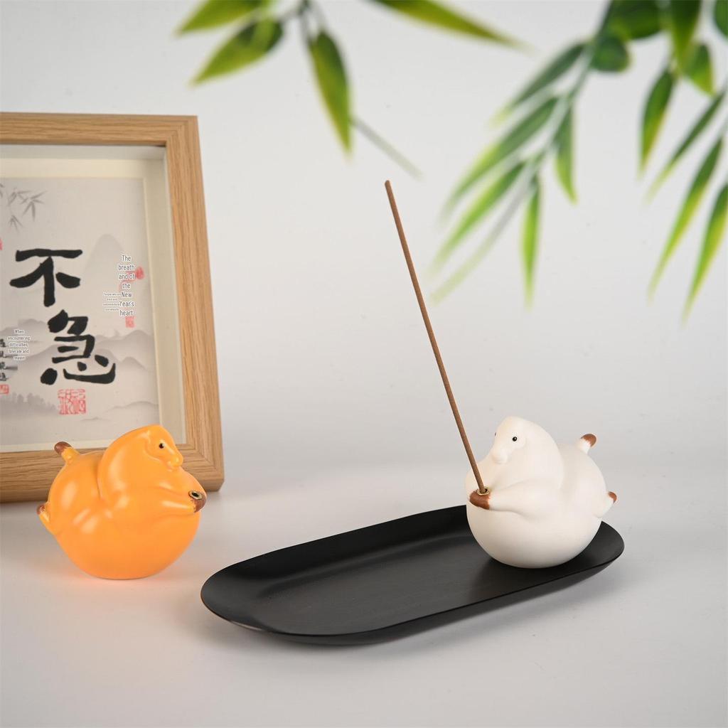 Ceramic Pony Incense Holder: Cute Ornament for Home or Office Decor