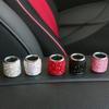 2 Pezzi Moda Collari Poggiatesta Auto Anelli Decorativi Interni Auto Anelli Bling Cromo Strass Accessori Sedile Veicolo
