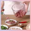 Multi-Function Manual Vegetable and Meat Chopper: Hand-Pull Garlic Mincer, Dumpling Filler, Vegetable Cutter