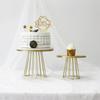 20/25cm Metall Kuchenständer Hochzeit Gold Dessert Präsentationsplatte Geburtstagsfeier Events Dekoration Essen Cupcake Ständer Kuchen Tablett