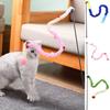 Interactive Cat Plush Teaser Rod Plush/Plastic Cat Play Toy  for Kitten