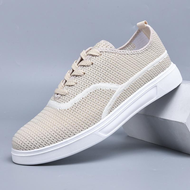 

Men s shoes summer sports shoes casual breathable ultra-light outdoor non-slip wear-resistant big sale versatile shoes 45 бежевый