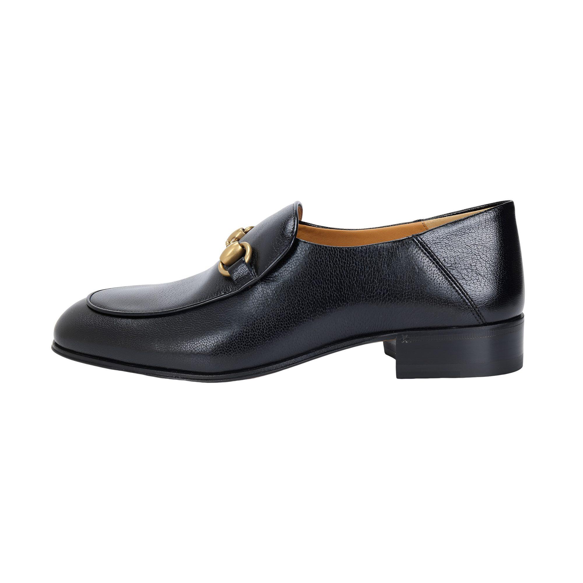 GUCCI Horsebit Slip On Loafer Gold