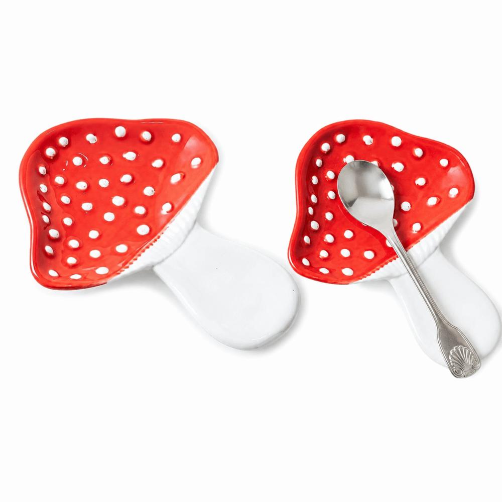 Ceramic Mushroom Spoon Holder Heat-Resistant Kitchen Utensil Holder  Restaurant Use