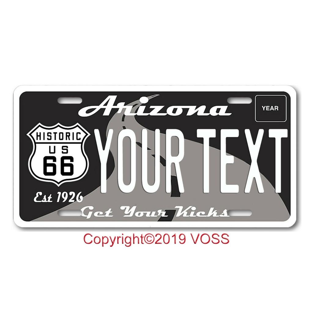 ARIZONA Historische Route 66 Metallschild Heimdekoration Staubdicht Wasserdicht Wandkunst