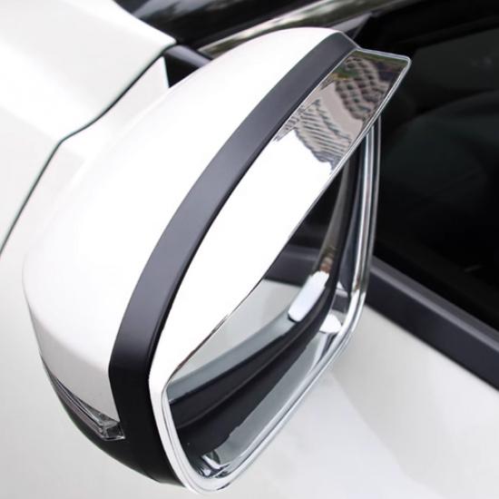 For Mitsubishi Outlander -2024 Chrome Rearview Mirror Rain Eyebrow Cover