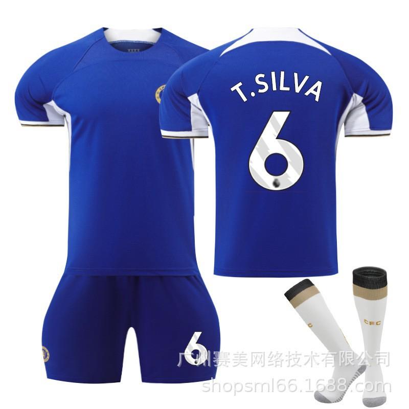 2324 Season Chelsea Home No. 8 Enzo 7 Sterling 6 Silva 10 Mudrik Jersey