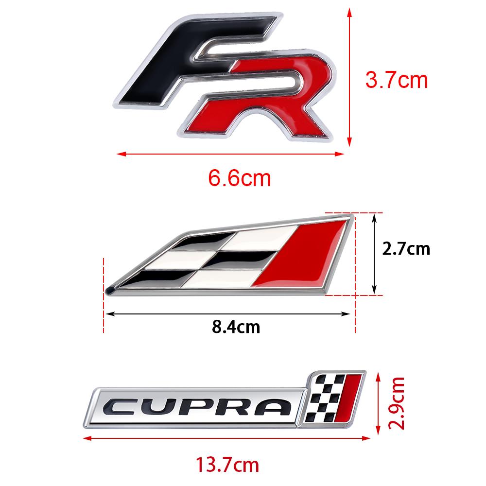 Car Styling Metal Auto Front Grille Emblem Stickers Decoration For Seat Cupra FR Leon Ibiza Ateca Born E-Racer Formentor Tarraco
