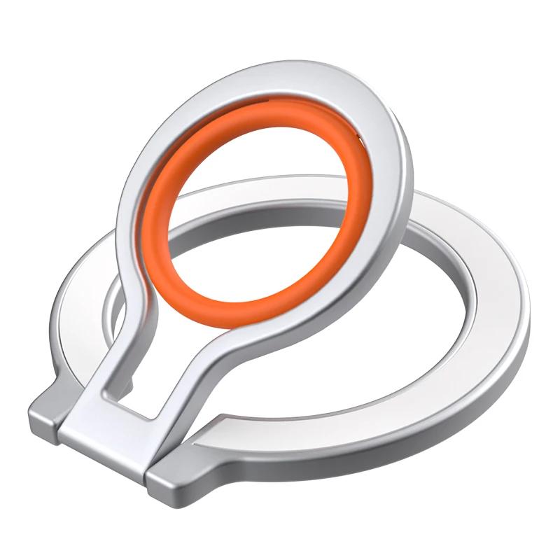 For MagSafe Phone Magnetic Finger Ring Holder for Iphone 12 13 Pro Max Mini Magnet Phone Stand Grip Mount Smartphone Accessories