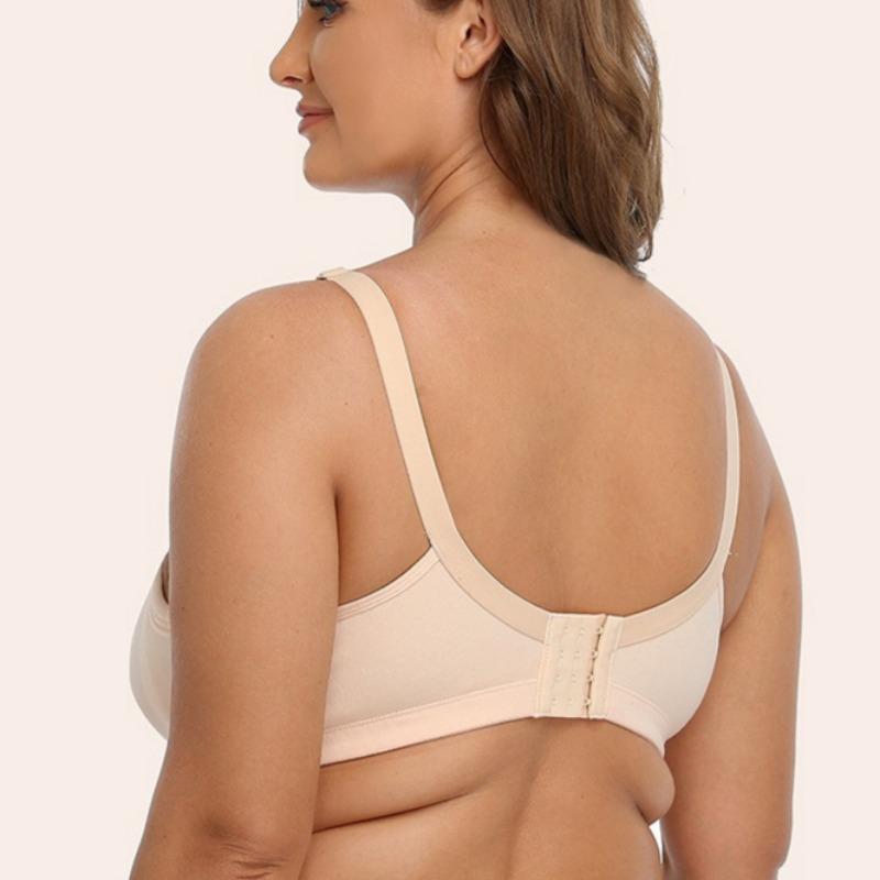 Nude Full Cup Plus Size Bra Fat Girl Lace Comfortable Underwear
