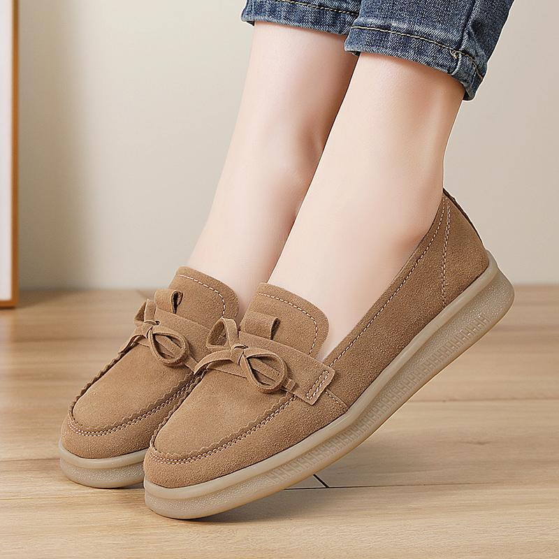 Damen Mokassins Fahrerschuhe Komfort Freizeit Krankenschwester Loafer Laufschuhe Sommer Braun Schwarz Schuhe Übergröße
