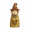 Rustic Witch Cat Decor Double Side Desktop Decoration Wooden Halloween Figurine  Indoor Decor