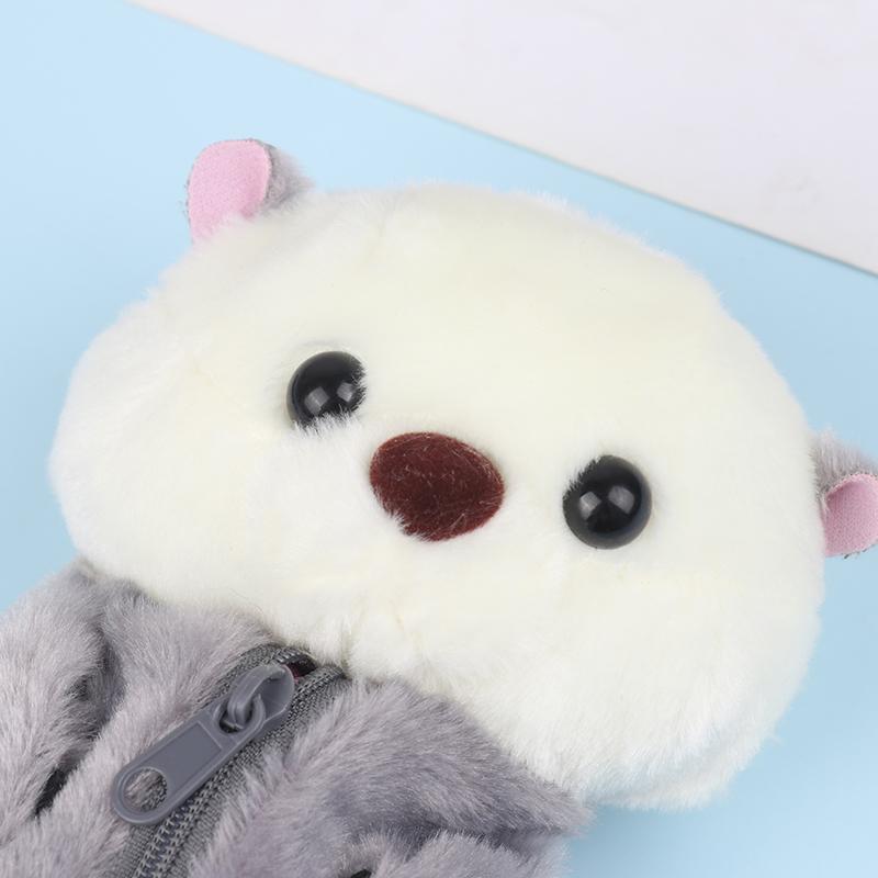 1 Buc Creativ Vidra de Mare Păpușă de Pluș Husă de creion Suport pentru stilou foarte atractiv În husă drăguță pentru creion Geanta Rechizite școlare Papetarie