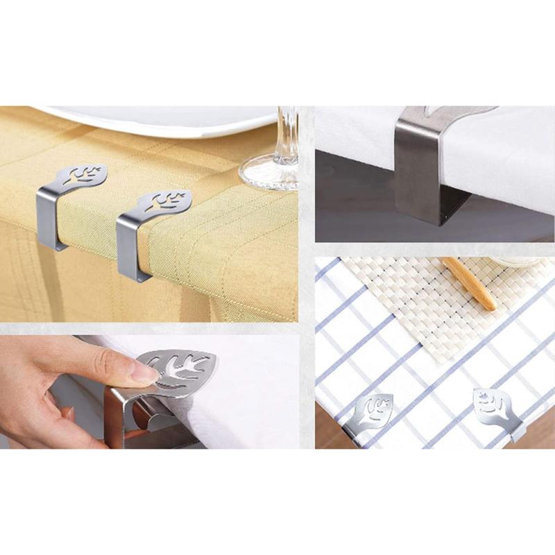 Stainless Steel Table Cloth Clip Creative Patterns Tablecloth Fixing Tool Clip Table Cover Clamp