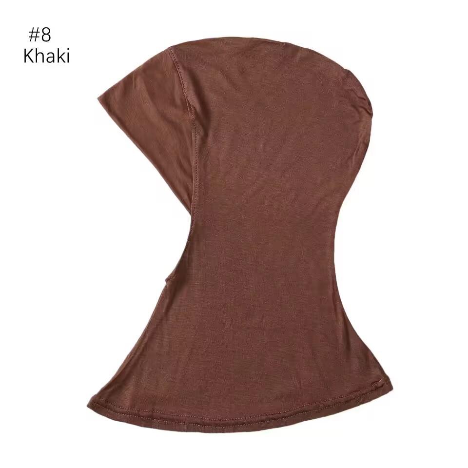 Classic Practical Muslim Hijab Inners Stretchable Jersey Cotton Tube Cap Shawl Bottom Women Headscarf Bonnet 28 Colors One Size