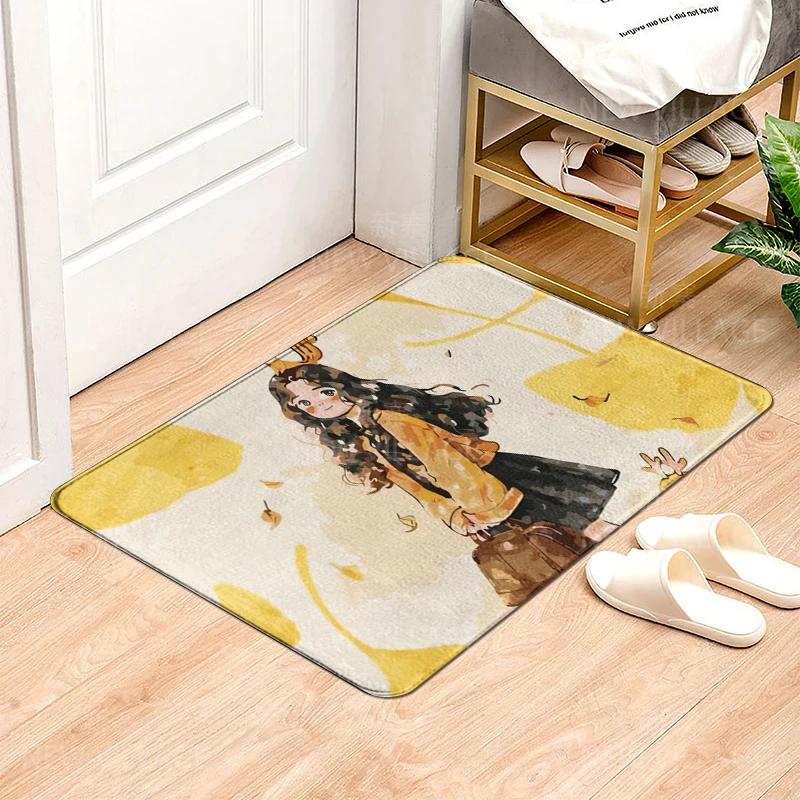 House Entrance Carpet Home Doormat Modern Nordic Style Room Bath Mat Foot Mat Bathroom Non-slip Mat Kitchen Water Absorption Mat