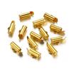 50pcs Fastener Tube Crimp End Caps Slider Clasp Bracelet Buckles for DIY Connectors Loom Jewelry Making Findings Accessories