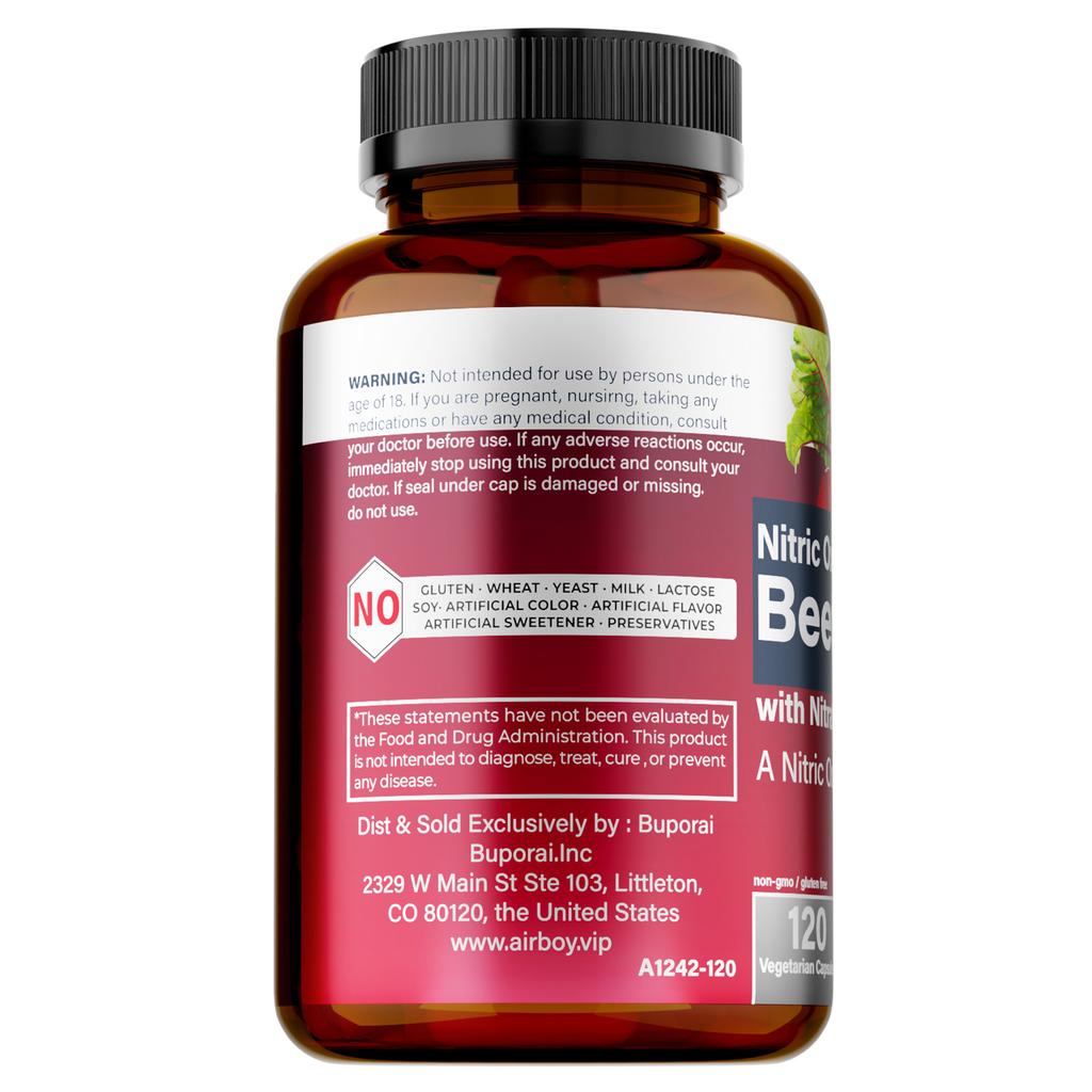 Contains Beetroot and a Nitric Oxide Precursor Blend To Support Vascular Health and Provide Antioxidant Benefits. Suitable for Adults.