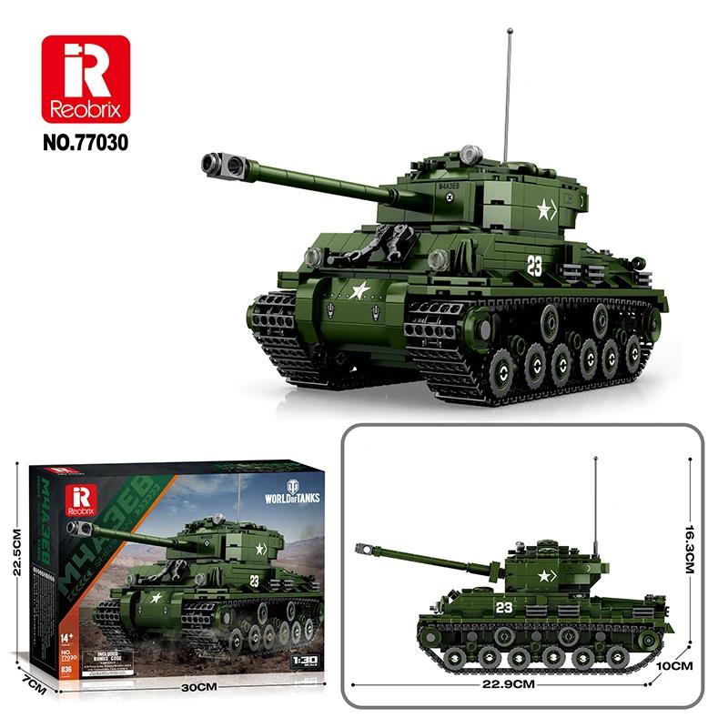 World Of Tanks Series Building Blocks Military Army Wwii Classic Tiger Tog2 M4 Sherman Tank Heavy Armored Vehicle Kids Toys Gift