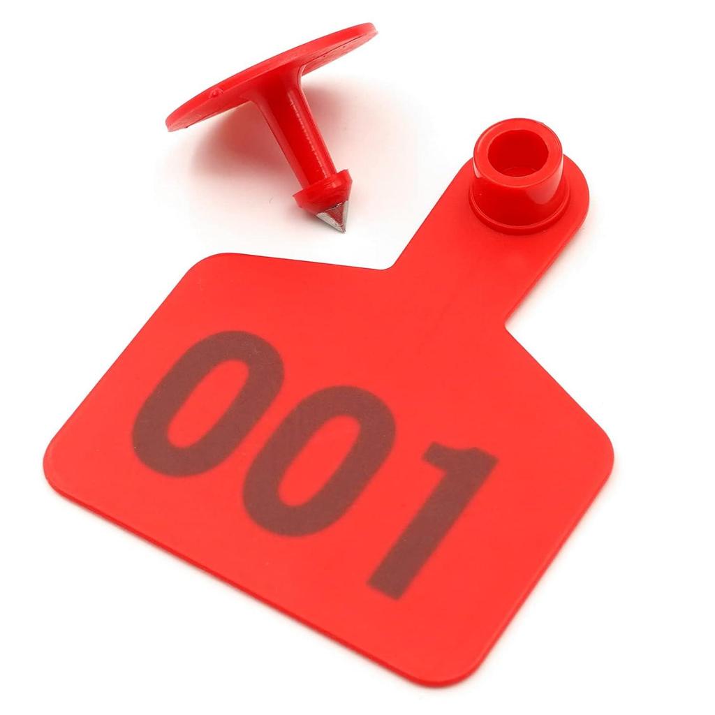 Cattle Ear Tag with Laser-Engraved Text for Farm Identification