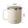 Drinking Cup Leak Proof Milk Coffee Mug With Handle&Llid Double Wall Insulated Coffee Cup Portable 304 Stainless Steel