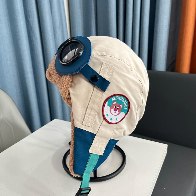 Thickened Windproof Parent-Child Pilot Hat for Boys and Girls - Warm Ear Protection for Winter