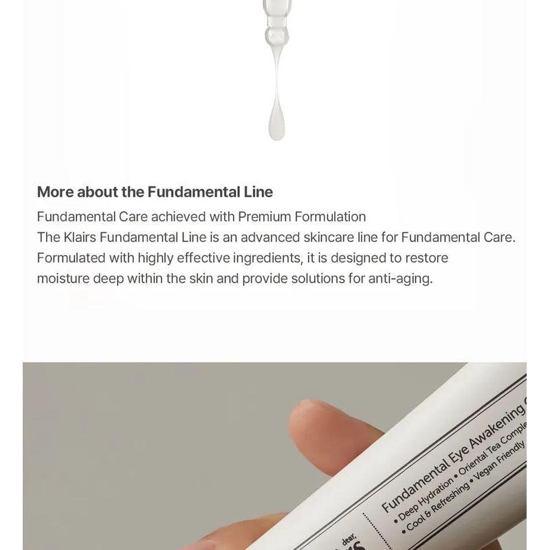 dear, klairs Fundamental Eye Awakening Gel