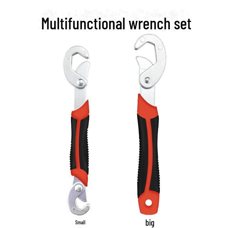 Adjustable Universal Pipe Clamp Wrench – Large and Small Opening Tool