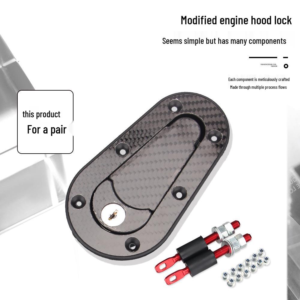 Carbon Fiber Racing Engine Hood Lock