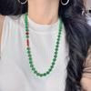 High Quality Natural Chalcedony Agate Design Necklace Sweater Chain