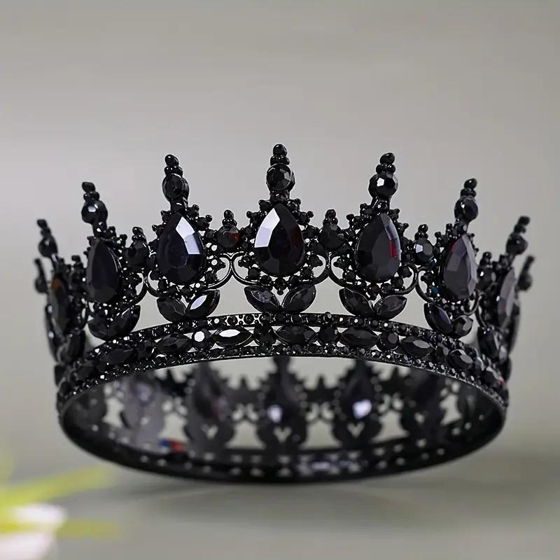 Luxury Bride Princess Crown Hair Accessories Banquet Photography Accessories Baroque Gorgeou Crystal Full Crown King Tiara Crown