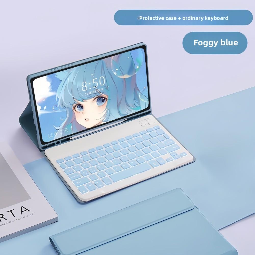 Leather Case for Samsung A9 Plus Tablet with Magnetic Keyboard and S Pen Slot Compatible S9FE