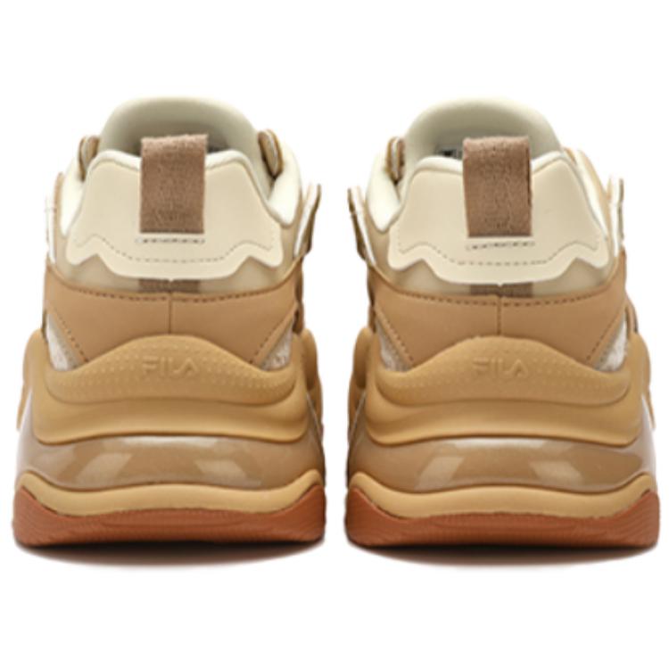 FILA Fusion Bubble Comfortable Thick Sole Low-Top Dad Shoes Women sneaker Wheat T12W341301FPA