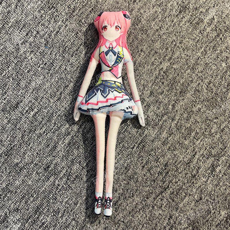 28cm Kanade Voisaki Project Sekai Plush Doll Flexible Wire Frame Poseable Body Twistable Shape Music Themed Collectors Gift
