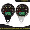 85mm GPS Speedometer 0-299km/h MPH with 0-12000RPM Tachometer High Beam  Turn Light Oil Pressure for Motorcycle Car 12V 24V
