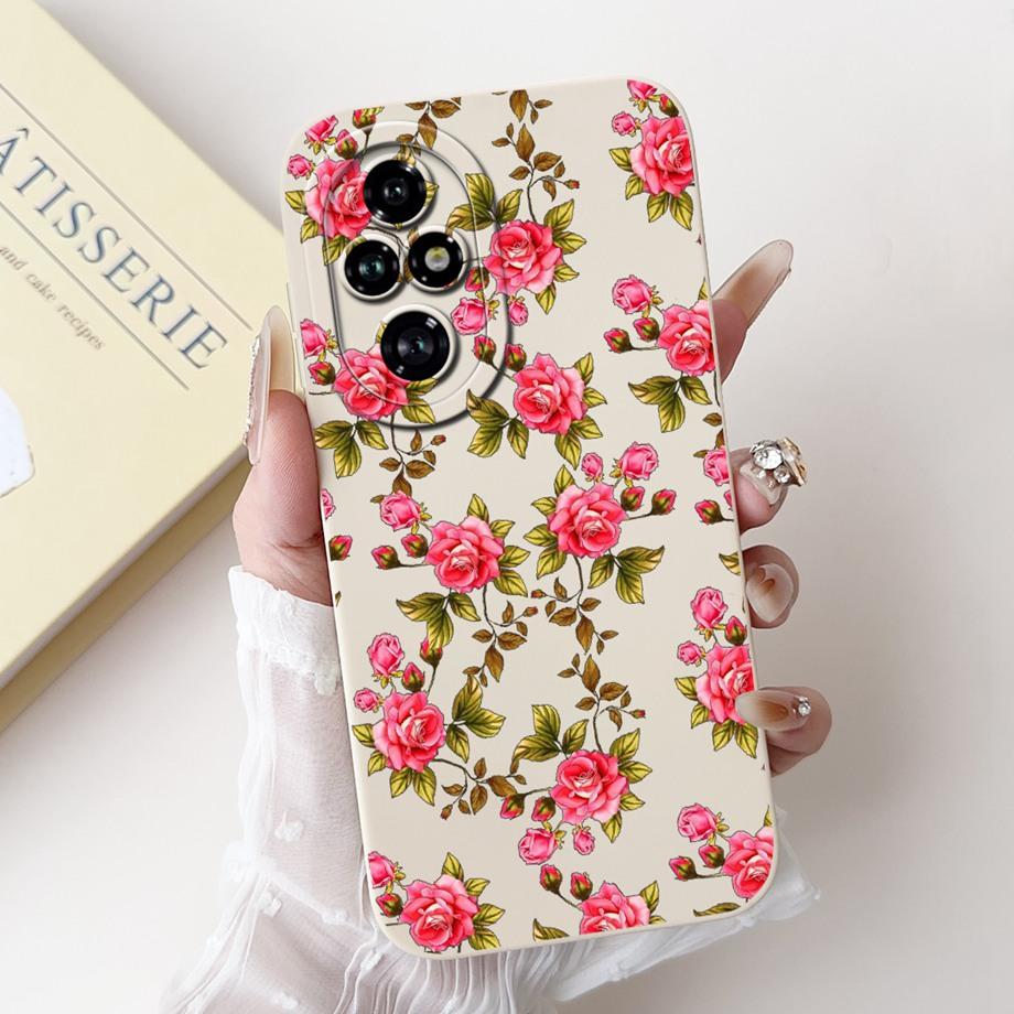 Für Honor 200 Pro 200 Lite Honor200 Hülle Abdeckung Weiches Silikon TPU Blume Schmetterling Girly Mode Malerei Honor 200Lite 200Pro