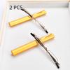 2PCS Suit Portable Folding Reading Glasses With Pen Clip Tube Case Men Women  Pocket Presbyopic Eyeglasses
