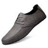 Fashion Summer Genuine Leather Shoes Men Luxury Italian Men Casual Handmade Moccasins Designer Breathable Boat Shoes Zapatos Hombre