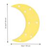 Yellow Moon Night Light Moon Shaped Ambient Lamp Decorative LED Night Light  Nursery Room