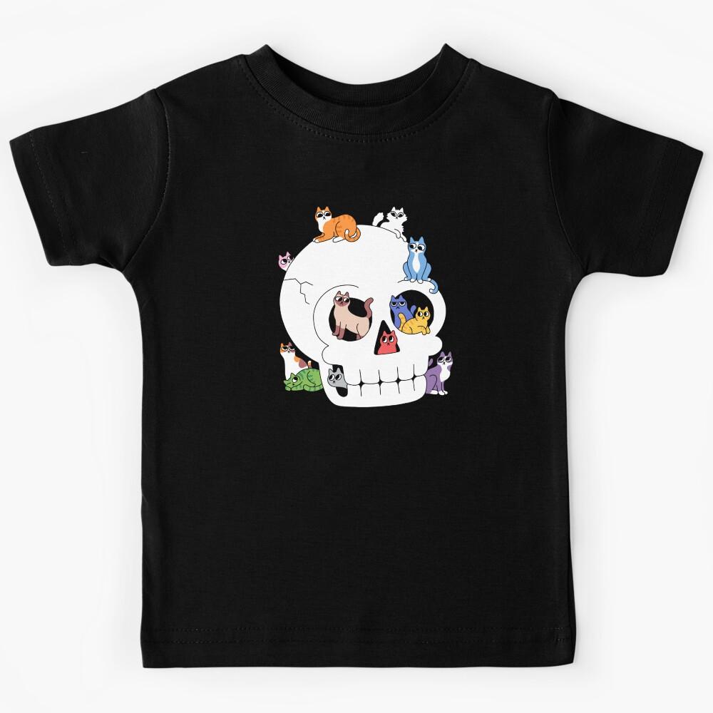 Skull is Full of Cats Kids T-Shirt 140