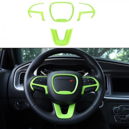 Inner Steering Wheel Decor Cover Trim for Dodge Charger Challenger Durango 2015+